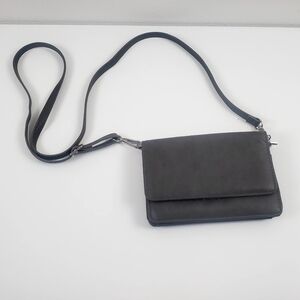 Sleek Charcoal Women's Shoulder Bag